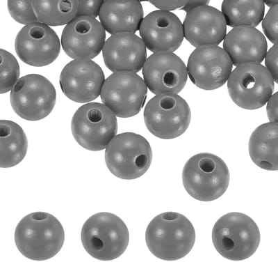 200 stuks 16 mm grijze natuurlijke houten kralen met 4mm gat onafgewerkte ronde houten losse spacer ballen bulk voor doe-het-zelf ambachten slinger macramé boerderij decor sieraden maken
