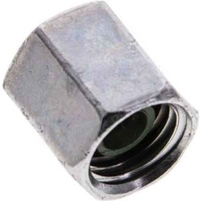 6 M12x1.5 End Cap Stalen FKM