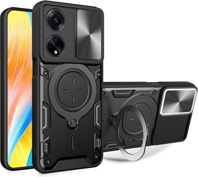 Hoesje geschikt voor Oppo A98 - Techsuit CamGuard Pro Back Cover - Zwart
