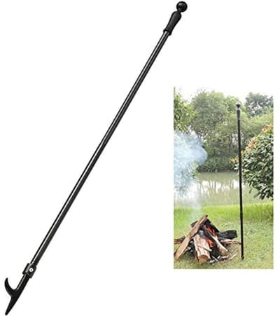 Vuurkorf 70 cm voor buiten en binnen, roestbestendig en stevig, ideaal voor kamperen en houtkachels