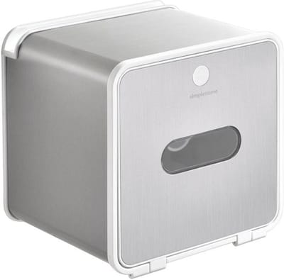 Toiletpapierhouder Waterdicht - Muurbevestiging - Plank - Roestvrij Staal/ABS-Kunststof - Eenvoudig te Installeren - Drukken om te Openen - Toiletpapierdispenser