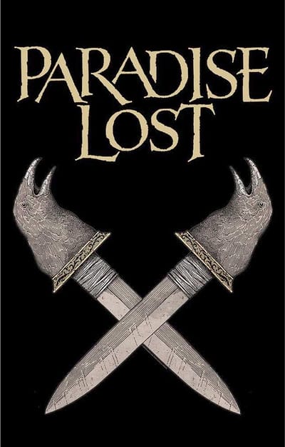 Paradise Lost - Obsidian Dagger Textiel Poster - Zwart