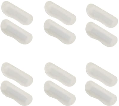 Dailygoods- Inlegzolen Zacht Kunstleer - 6 Paar - Hiel Snugs - Voetverzorging - Antislip - Comfortabele Padding - 10 cm x 5 cm - Schoenpads