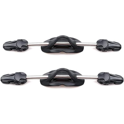 Ensemble de Sangles de Palmes de Plongée avec Sangle de Talon à Ressort en Acier Inoxydable, un Accessoire d'Équipement de Plongée qui Empêche le Glissement Accidentel et est Facile à Transporter noir