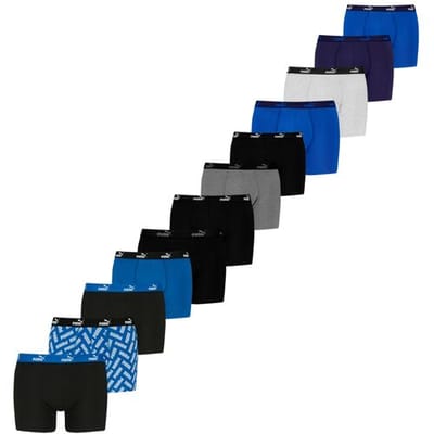 Puma Boxershorts Promo 12-pack - Blue Combo - Maat S