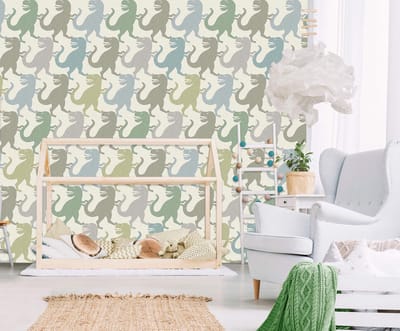 INGK Kinderbehang - Olive & Noah - Dino Wall