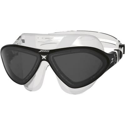 Zoggs Unisex Volwassenen Masker SNR Horizon Flex Zwembril (Zwart / helder)