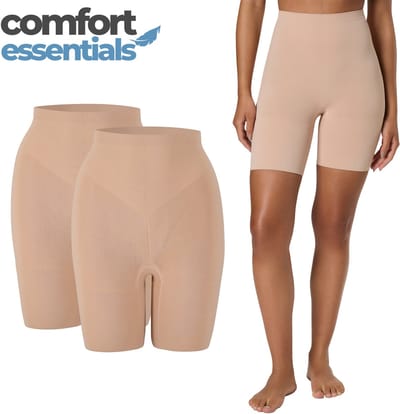 Comfort Essentials – Corrigerend Ondergoed – High Waist Short – Nude - S- Dames Ondergoed – Shapewear Dames – Dames Short - Thinstincts Corrigerende Short