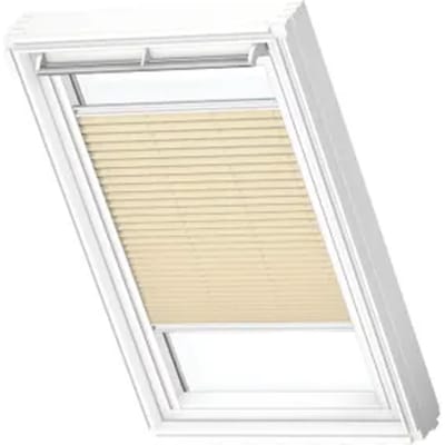 Velux Manueel Lichtdoorlatend Plisségordijn White Line Fhl Mk10 1278swl Beige