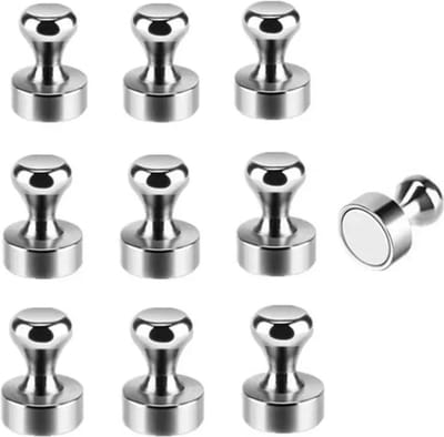 TLVX Sterke Pion Magneten 12mm x 16mm / Magnetische haakjes erg sterk / Kracht N52 / Magneet Foto / Boodschappenlijst / Kantoor / Deurmagneet haak voor sleutels / Koelkast magneet / Magneetjes ophangen / Handdoekhaak / 10 stuks