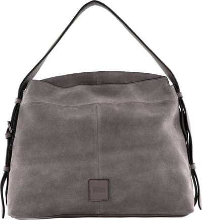 FREDsBRUDER Leren Schoudertas Sually Long Shoulderbag Graphite Grijs
