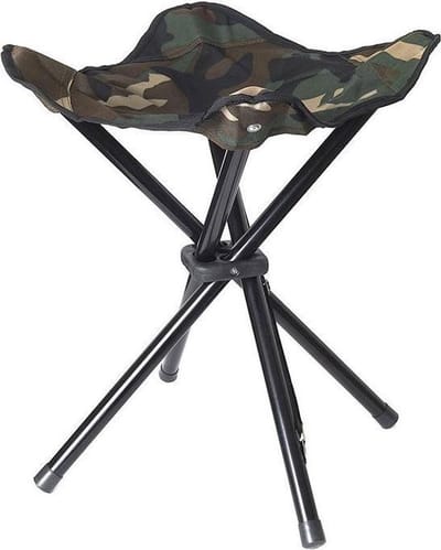 Stealth Gear STEALTH GEAR - klappbarer Stuhl 4 Beine Klapkrukje Zwart, Zilver SGCS4L