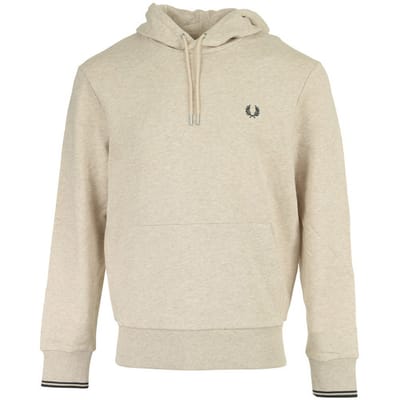 Fred Perry Tipped Hooded Sweatshirt Truien & Vesten Heren - Sweater - Hoodie - Vest- Gebroken wit - Maat S