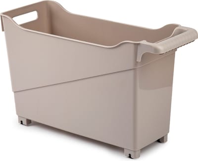 Plasticforte Trolley - lichtbruin - L45 x B17 x H29 cm - opberger op wieltjes