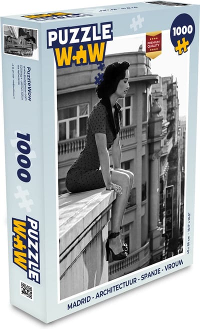 Puzzel Madrid - Architectuur - Spanje - Vrouw - Legpuzzel - Puzzel 1000 stukjes volwassenen