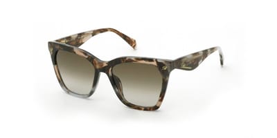 Blumarine SBM901 Avana marrone/azzurro lucido 55/17/140 WOMAN Zonnebrillen