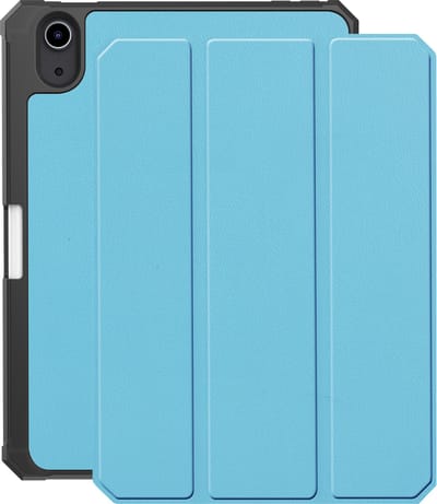 Hoes - Geschikt voor Apple iPad Mini 7 (2024) - 8.3 inch - 7e Generatie - Dun & Stevig - Trifold Bookcase - Hard Cover Case - Met Uitsparing Geschikt voor Apple Pencil - Hardcover Book - Tablet Hoesje - Lichtblauw