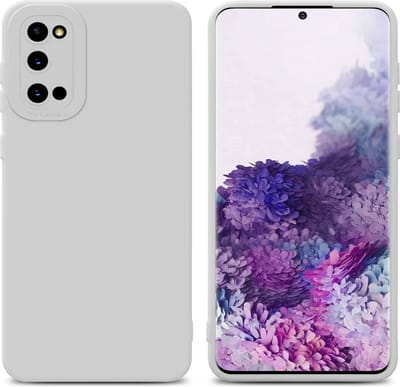 Cadorabo Hoesje geschikt voor Samsung Galaxy S20 in FLUID WIT - Beschermhoes gemaakt van flexibel TPU silicone Cover Fluid Case