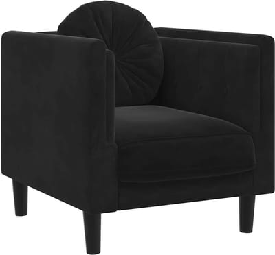 Fauteuil - Relaxzetel - Relaxstoel - Relaxfauteuil - Stoel - Met armleuning - Voor één Persoon - Zwart