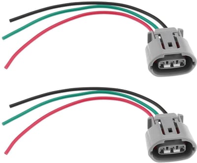 Dailygoody - 3-polige lichtmachine-connector - vervanging kabelboom - voorbedraad - 2x 3pin - geschikt voor Toyota en Lexus - onderdeelnummer 6189-044