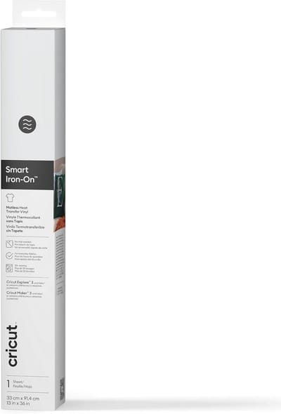 Smart Iron-On Transfer Vinyl 33x91cm (White) voor T-shirts en Buideltassen