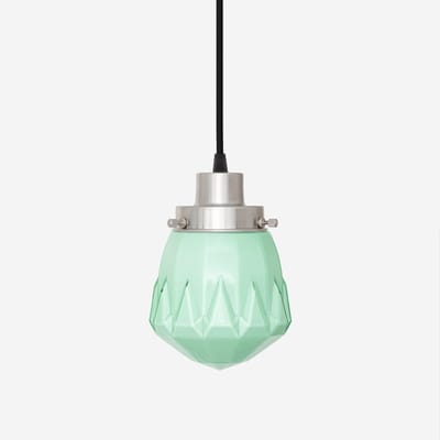 Hanglamp aan snoer Rocket Mint 20's Matnikkel - Art Deco Trade