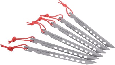 Ultralight Tent Haringen voor Camping - 6 Stuks Draagbare Pegs en Tentpalen voor Buitenactiviteiten