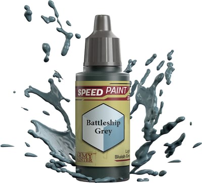 The Army Painter Speedpaint grijze miniatuurverf Battleship Grey 18ml.