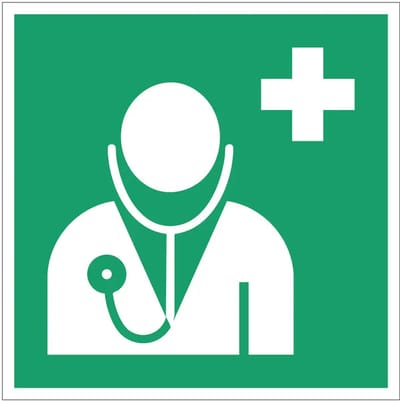 Dokter bord – E009 | gecoat dibond materiaal | 10 x 10 cm