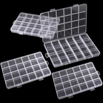 Kleine Opbergdozen voor Kleine Onderdelen - Transparante Organizer met Deksel voor Sieraden, Knutselmaterialen en Hobbyaccessoires