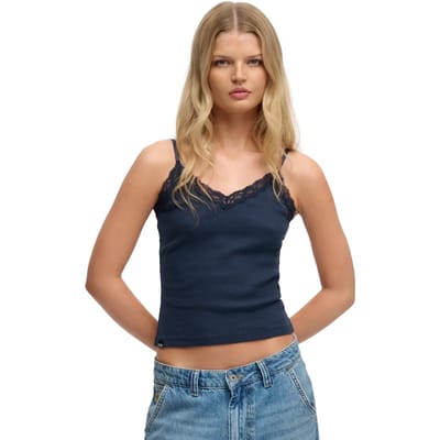 Dames Tops met Kanten Rand Superdry Essential