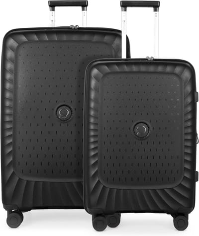 Koffer Set - Reis Trolleys - Lange Reizen - Gemaakt van Gerecycled Materiaal - 65 en 75 cm - Zwart
