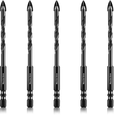 Tegelboor Set 6mm - 5 Stuks Professionele Kruis Boortjes voor Tegels, Beton, Glas en Harde Materialen
