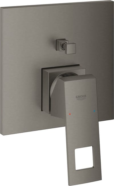 Grohe Eurocube afbouwdeel v. inbouw badkraan m. omstel brushed hard graphite