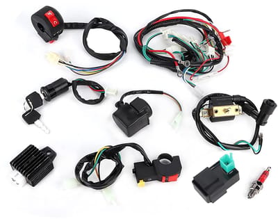 Electrical Stator Coil - CDI Solenoid Relay - Spark Plug - Complete Solenoid Coil - Rectifier - CDI Kit - Complete Wiring Harness Kit voor ATV - Quad Bike Accessoires