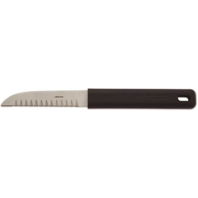 Decorateur voor fruit en groenten 612200 met roestvrijstalen blad en mango Polypropyleen 90 mm met deksel van