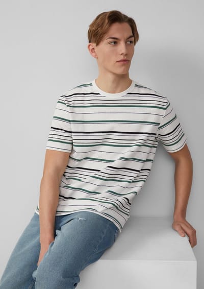Q/S designed by - T-shirt - Maat XL - Mannen - 02G0 WHITE - katoen
