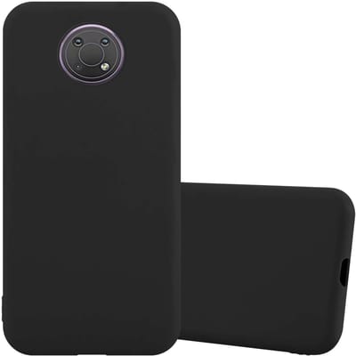 Cadorabo Hoesje geschikt voor Nokia G10 / G20 in CANDY ZWART - Beschermhoes gemaakt van flexibel TPU silicone Case Cover