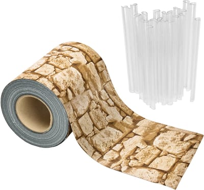 Garronda – Vlechtband – PVC – Privacyband – 19x35 - Originele steen - GD-TAK-Strip