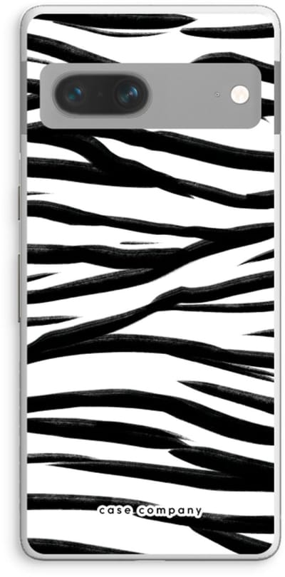 Case Company® - Hoesje geschikt voor Google Pixel 7 hoesje - Zebra pattern - Soft Cover Telefoonhoesje - Bescherming aan alle Kanten en Schermrand