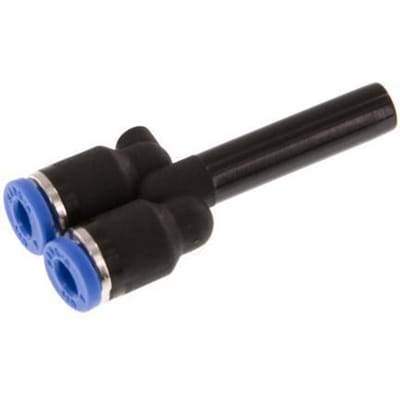 4mm x 6mm Y-koppeling PA 66 Insteekfitting Plug NBR [2 Stuks]