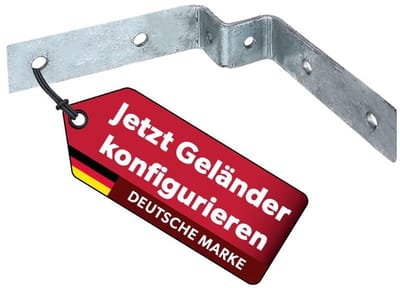 Montagebeugel voor universele palen 30 x 30 mm | Thermisch verzinkt staal | Hoekpaalhouder voor het bevestigen van leuningpalen