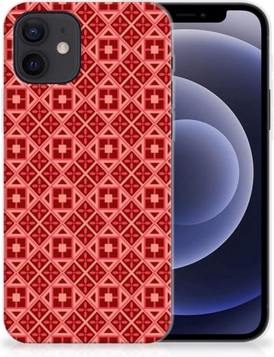 iPhone 12 | 12 Pro (6.1) TPU bumper Batik Rood