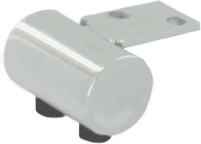 Stalen meubelpoot chroom rond 2,5 bij 4 cm en hoogte 2,5 cm - Set van 4 stuks