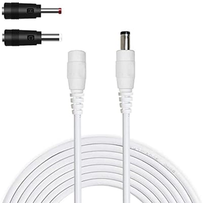 Stroom Verlengsnoer - DC Kabel - Apparaten Aansluiten - Zuiver Koper - 3 Meter - Wit