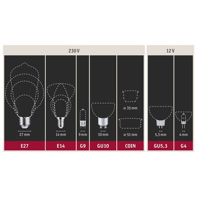 Paulmann Kaarslamp E14 4.8W 2.700K windvlaag satijn