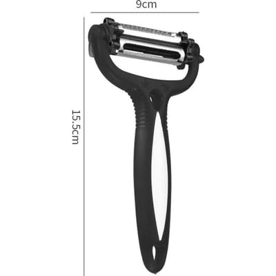 Groente Fruit Schiller Multifunctioneel 360 Graden Roterend Keukengereedschap Aardappel Wortel Snijder Slicer Rasp Meloen Fruit Gadgets zwart