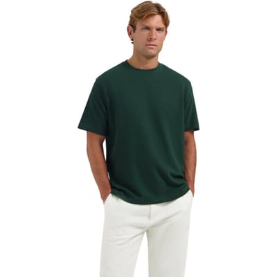 Dstrezzed Lasse Tee Polo's & T-shirts Heren - Polo shirt - Donkergroen - Maat L