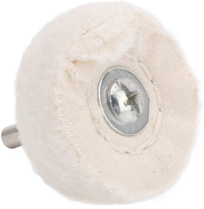 Dailygoods - Polijstschijf - Polijstschijf van Stof - Vlak Type Katoenen - 50 mm - Voor Boormachine - Geschikt voor Metaal en Kunststof