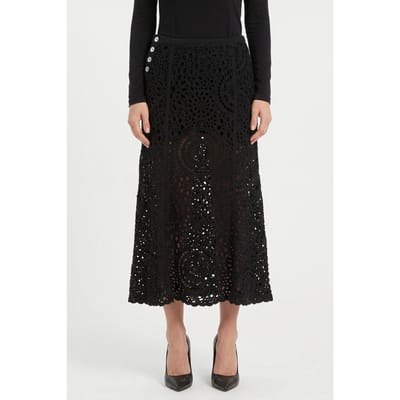 & Other Stories Bao Skirt Black Maat: XS | Midi Rokken Outlet | Dames | Zwart